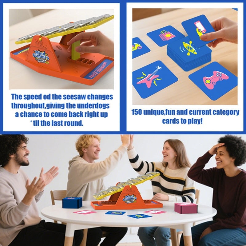 Seesaw Card Party Game Tabletop Toy