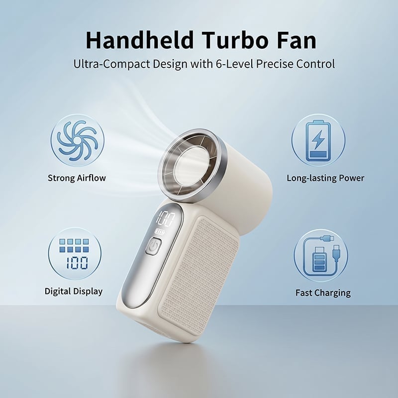 Mini High-Speed Handheld Fan