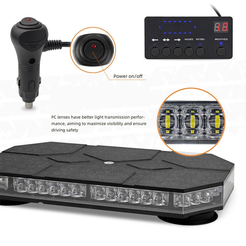 Sakerplus LED Flashing Strobe Light Bar