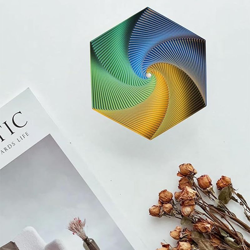 Esagono frattale di Fidget stampato in 3D