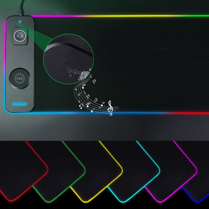 3-in-1 Extra Large Stain-Resistant Wireless Charging Mouse Pad