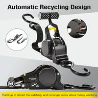 Sakerplus® Automatic Retractable Heavy-Duty Ratchet Strap