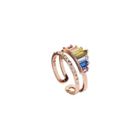 Regenbogen Micro Diamond Ring