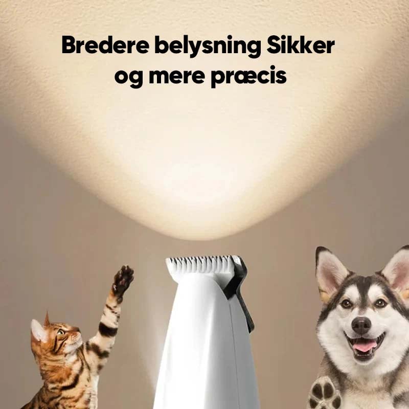 Pelstrimmer med LED lys