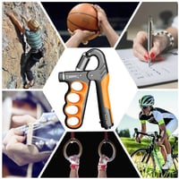 Adjustable electronic counting strength grip