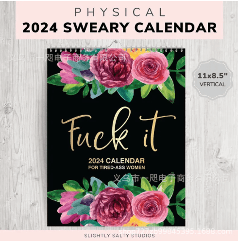 2024 Kalender voor moe