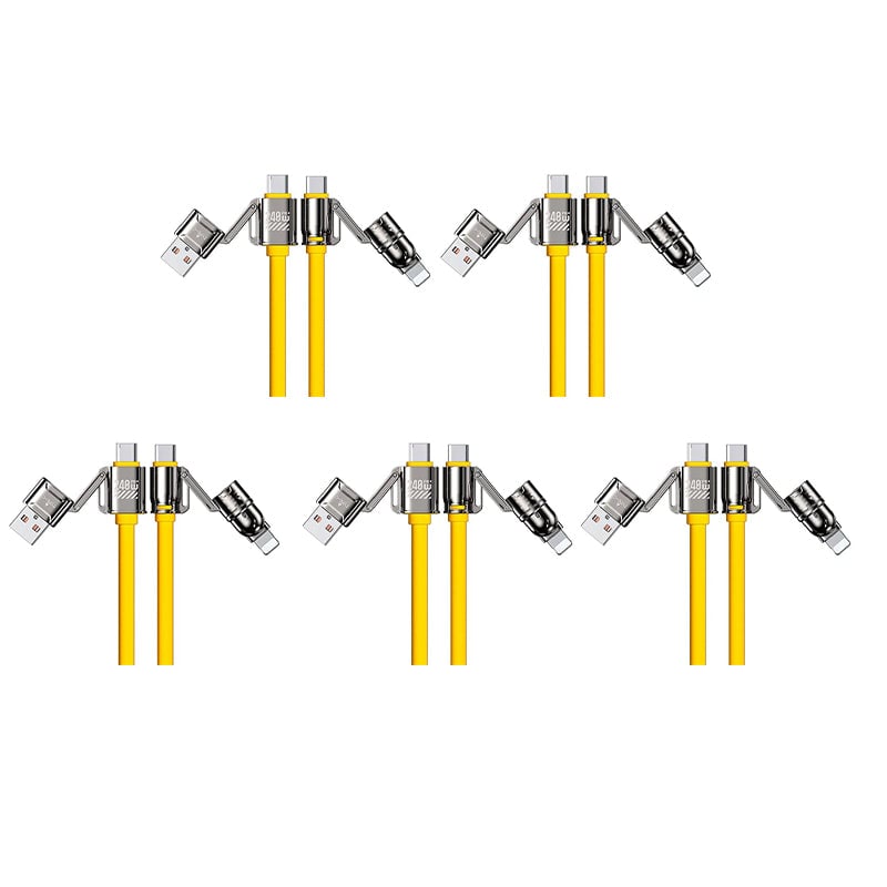 Liquid Silicone 4-in-1 Fast Charging Cable