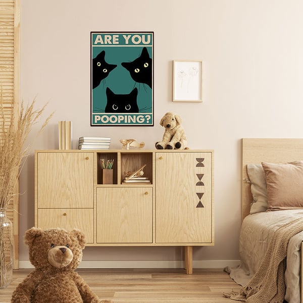 Vintage Highland Cow Tin Sign