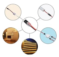 Double-wire Push-in Connector with Locking Buckle