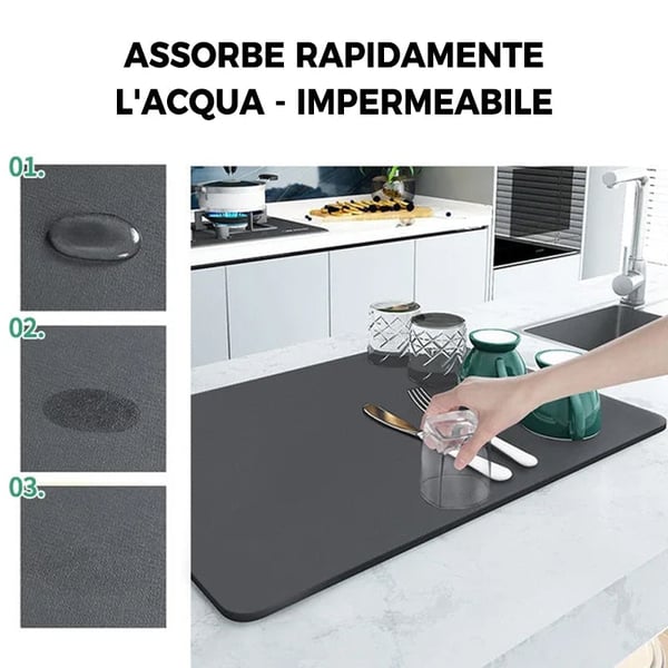 Tappetino drenante per cucina super assorbente
