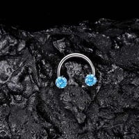 Zirkonia Hufeisenring für Piercings