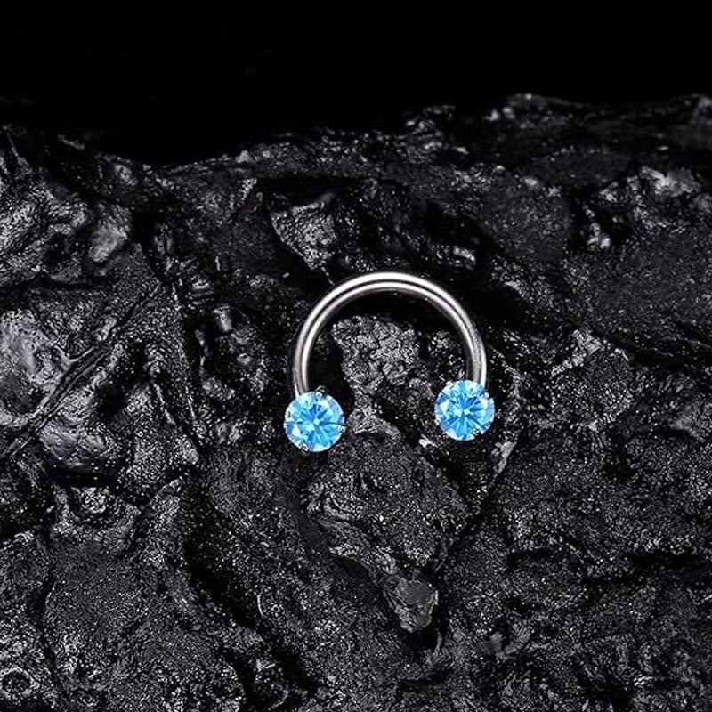 Zirkonia Hufeisenring für Piercings