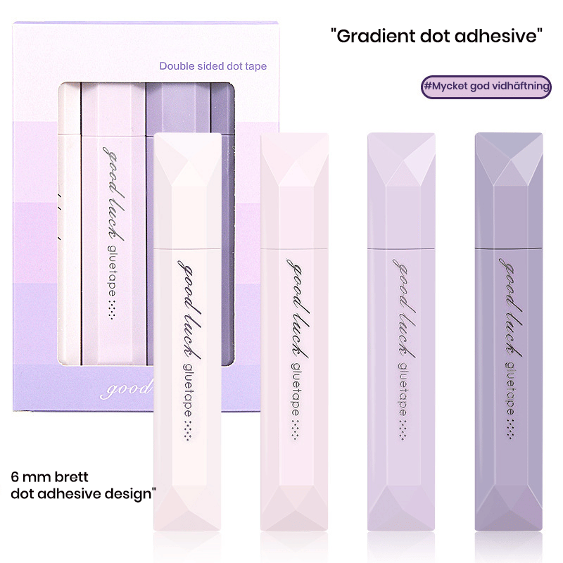 Dubbelhäftande tejprulle för scrapbooking