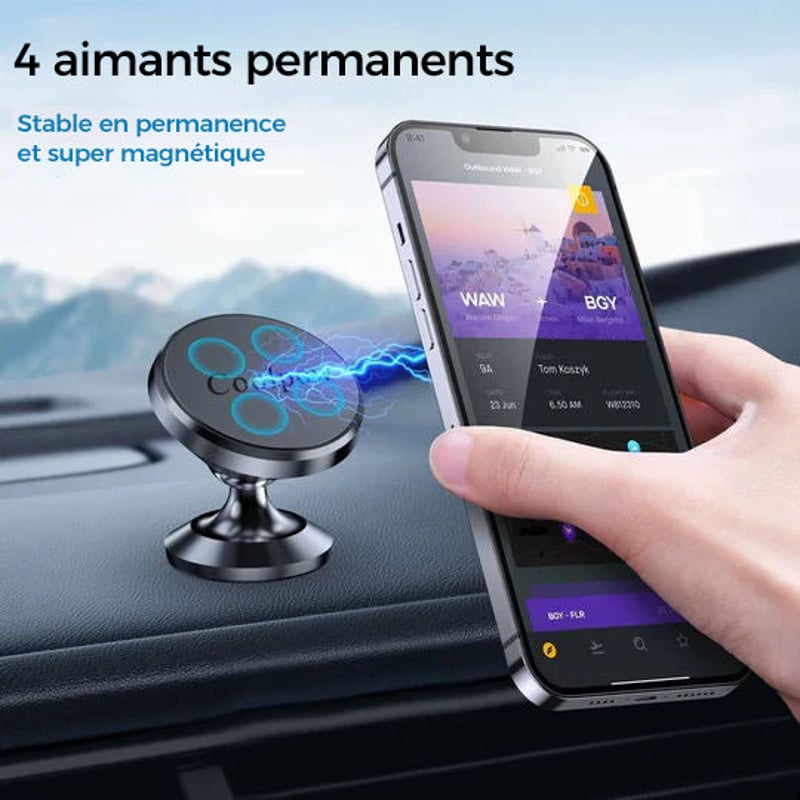 Support de téléphone magnétique à 360 degrés
