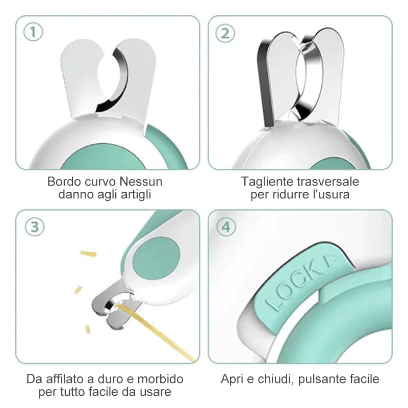 Tagliaunghie LED per animali domestici