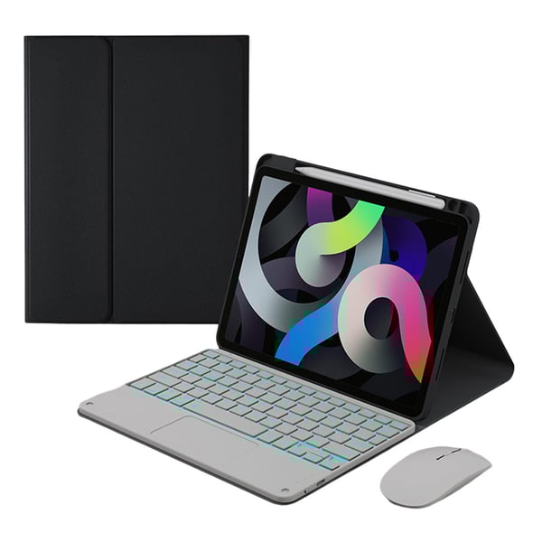 Detachable Wireless Keyboard with Case & Pencil Holder