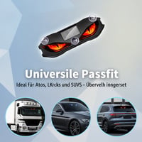 Solarbetriebene LED-Warnleuchte fürs Auto