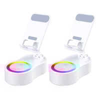 360° Adjustable Phone Stand with Built-in Bluetooth Speaker