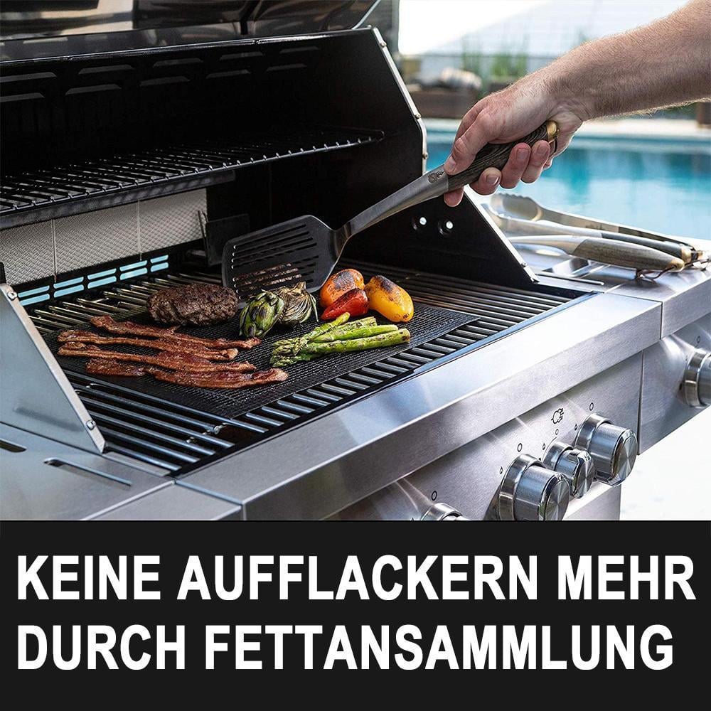 SALE - Teflon Netz Grillmatte antihaft wiederverwendbar, eckig 33x40 cm, 1/3 pc