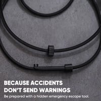 Emergency Window Breaker Bracelet (with integrated key)