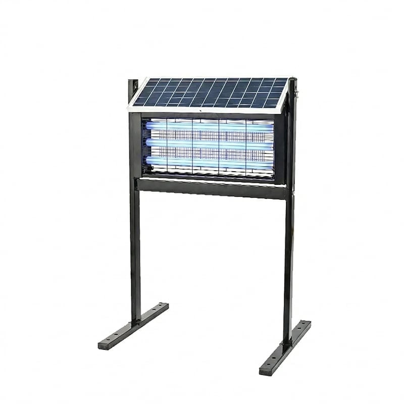 Triple Tube Solar Powered Mosquito Zapper