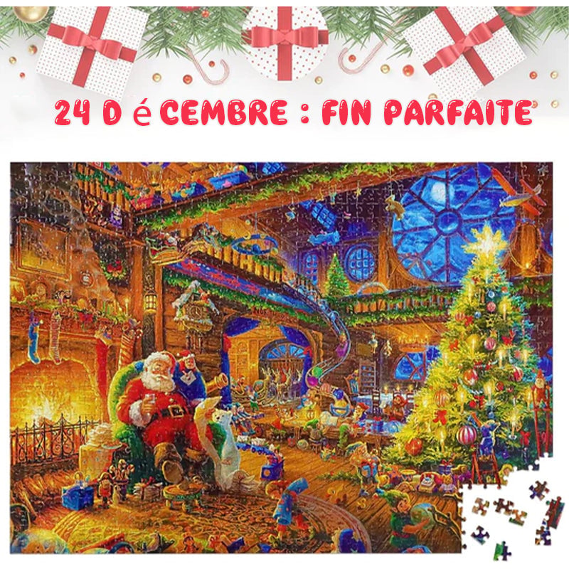 Calendrier de l'Avent 2024 Puzzles de Noël