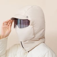 Winddichte Vollschutz-Outdoor-Maske mit Brille
