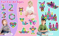 UP-Sakerplus Magnetic Tiles Building Blocks Set