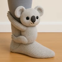 3D Knitted Animal Socks