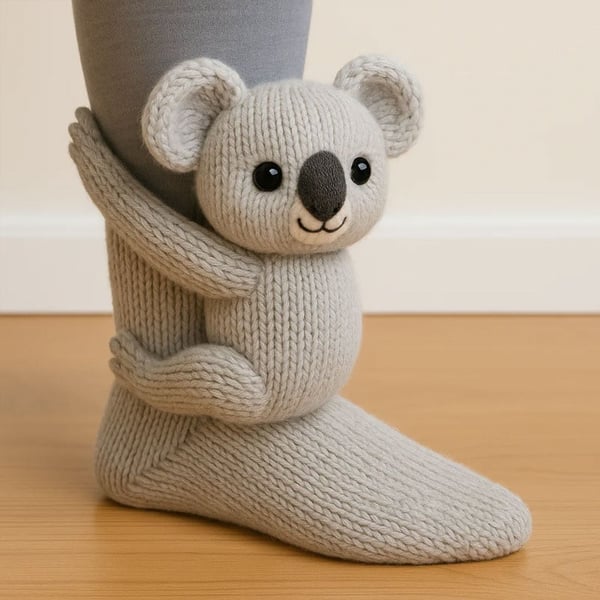 3D Knitted Animal Socks