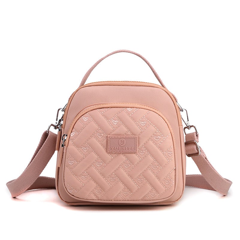 Funktioneller, leichter Nylon-Umhängetasche Mini-Rucksack für Damen