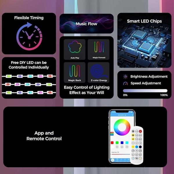 Sakerplus Smart RGB Outdoor Lights for Decor