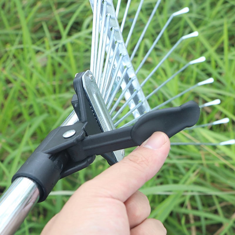 Adjustable Multi-Tine Steel Wire Rake