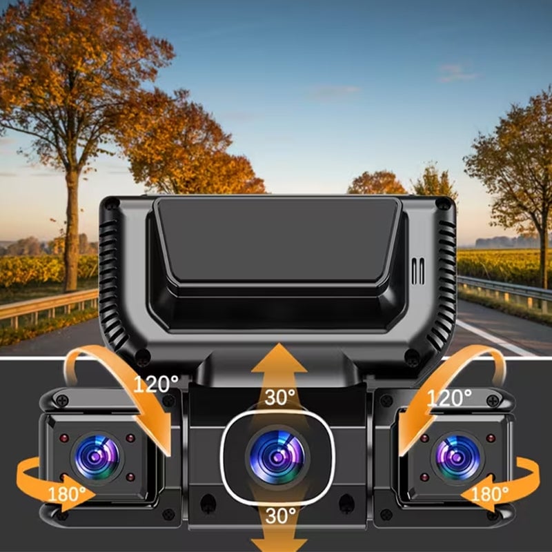 3.0-inch Quad-Recording Dashcam