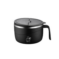 Stainless steel instant noodle bowl-With folding cutlery