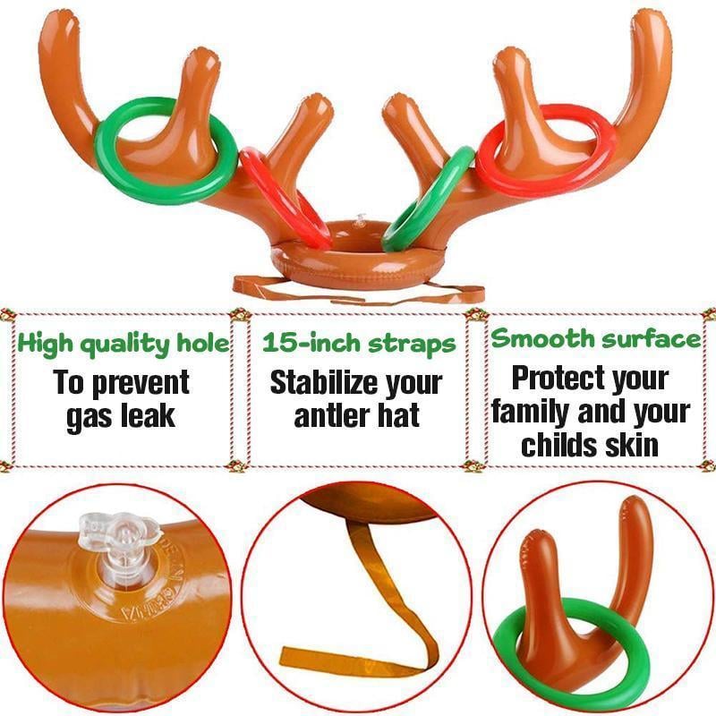 Christmas Reindeer Antler Ring Toss Game