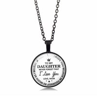 SANK®To my daughter pendant necklace