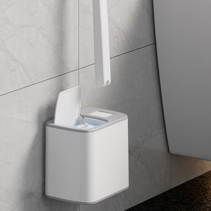 Einweg-Toilettenbürstenset mit austauschbaren Bürstenköpfen