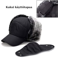 Talvihattu kasvomaskilla, unisex