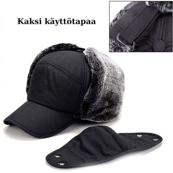 Talvihattu kasvomaskilla, unisex