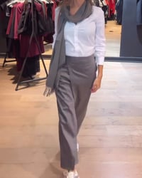 Crossover Irregular Solid Color Trousers
