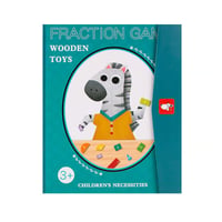 Montessori Magnetic Book Fraction Puzzle For Children
