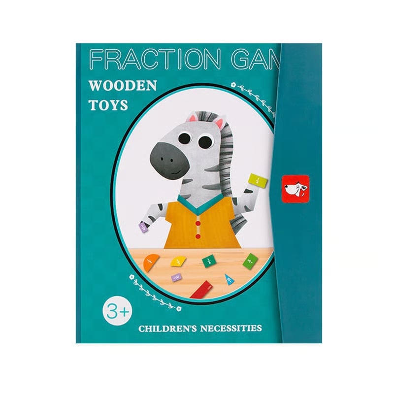 Montessori Magnetic Book Fraction Puzzle For Children