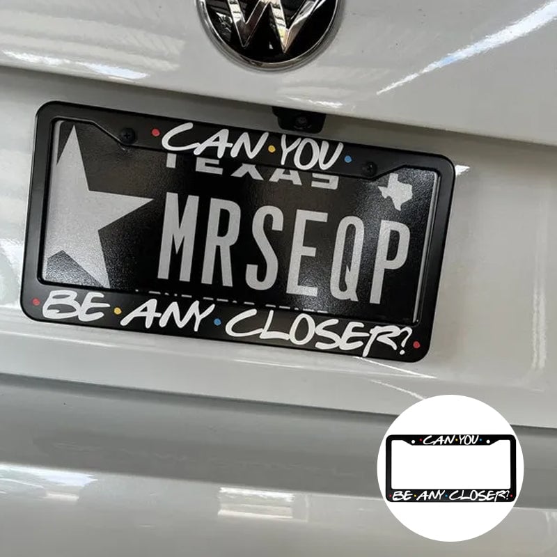 Funny Car License Plate Frame