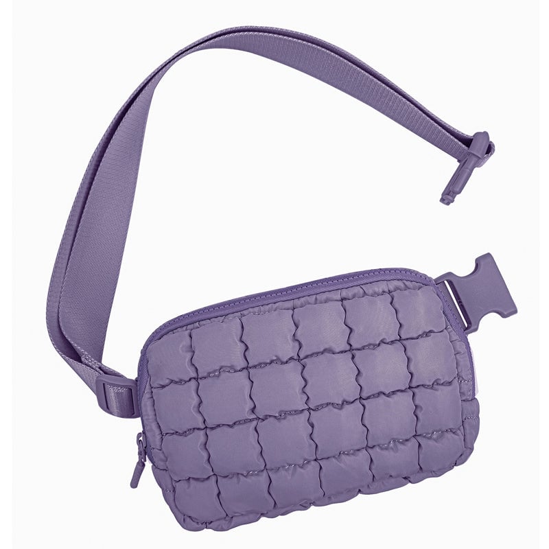 Checkered Down Crossbody Bag