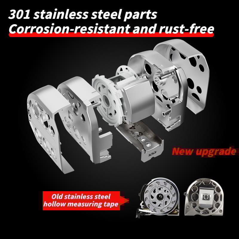 Stainless Steel Retractable Waterproof Measuring Ruler