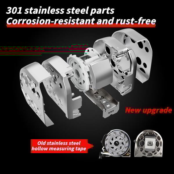 Stainless Steel Retractable Waterproof Measuring Ruler