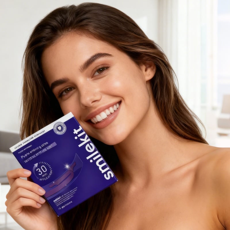 Teeth Whitening Strips with Advanced Color Correcting Technology
