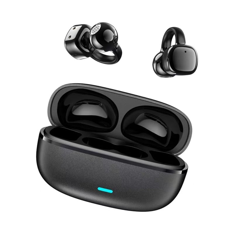 Bluetooth Headphones with Pearl Bow and Ear Clip