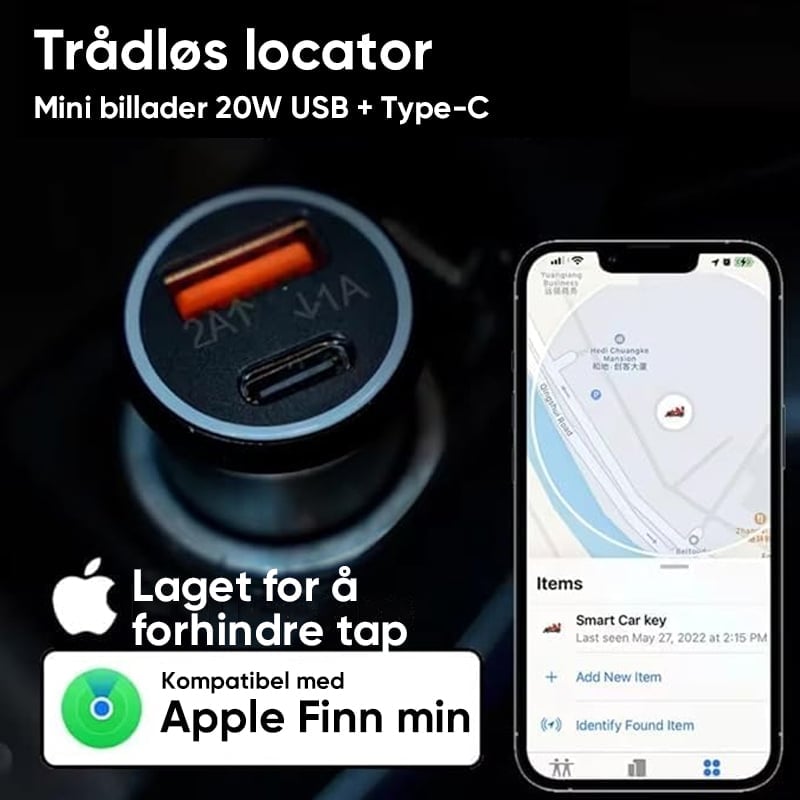 Billader GPS-Posisjonssporer